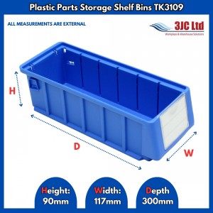 Plastic Parts Shelf Bins TK3109
